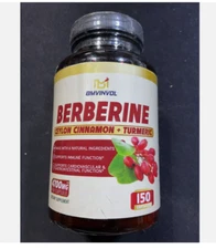 BMVINVOL - Berberine Supplement 4700mg 150 Count. Ceylon Cinnamon- Turmeric 6/25