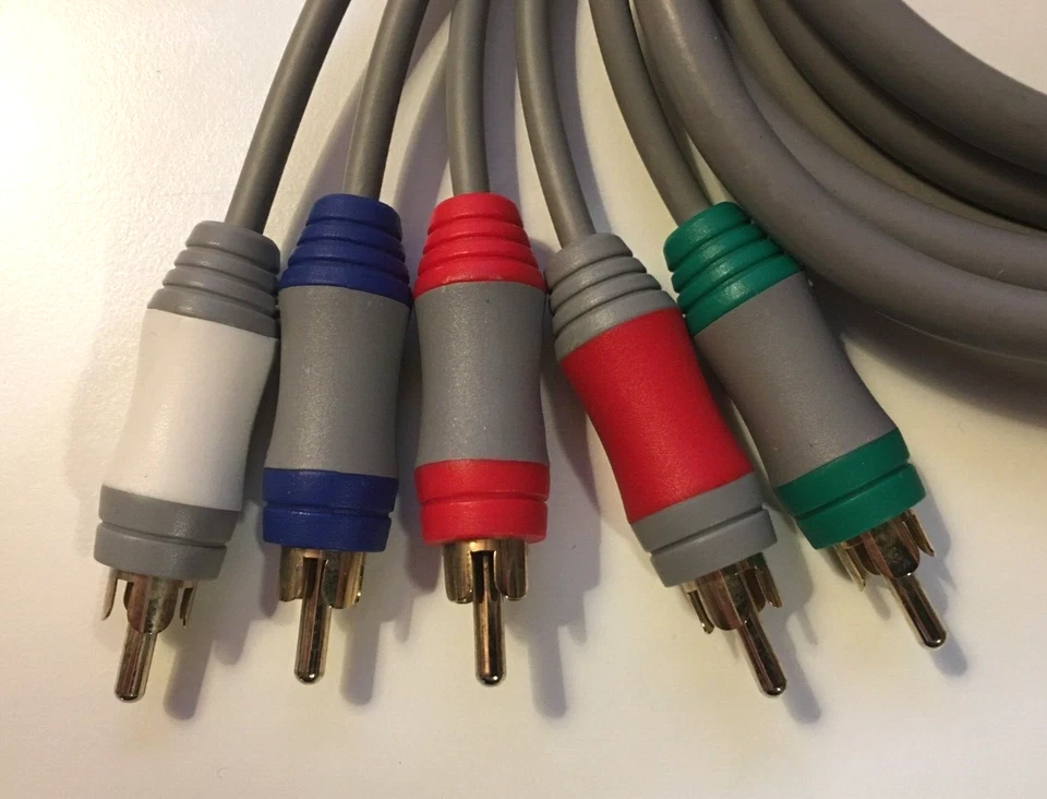 6FT HD TV Component RCA Audio Video AV Cable Cord Plug for Nintendo Wii U / Wii - Image 3 of 3