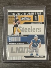 2022 Contenders Kenny Pickett Aidan Hutchinson Round Numbers Rookie Card. rookie card picture