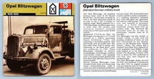 Opel Blitzwagen - 1939-45 - Weapons - WW2 Edito-Service SA 1977 Card