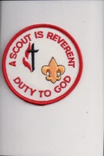 A Scout Is Reverent Duty To God patch