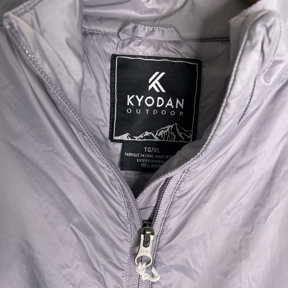 Kyodan Outdoor Full Zip Jacket Hybrid Lavender Womens XL Mock Neck Zip Pkts - Image 3 of 4