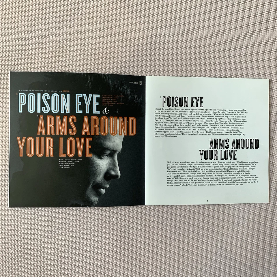 CHRIS CORNELL / CARRY ON 2007 Suretone Interscope Records 15 Tracks Foto 4 de 4