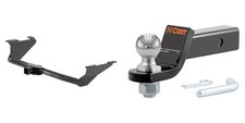 Curt Trailer Hitch Tow Kit 2in Receiver 2in Ball Mount Pin Clip - 13383 Curt Trailer Hitch Tow Kit 2in Receiver 2in Ball Mount Pin Clip - 13383