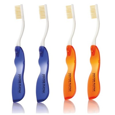 MOUTHWATCHERS Dr Plotkas Soft Flossing Toothbrush, Folding Travel Toothbrush ...
