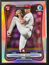 Chase Burns 2026 Bowman Chrome Red Rookie Shield #3 RC Reds