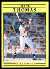 Frank Thomas 1991 Fleer #138 White Sox MLB READ FREE SHIPPING AutographDen