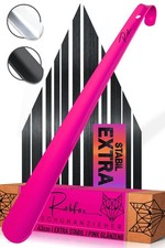 Metal Shoe Horn Pink I 43cm LONG EXTRA STRONG I Long Shoehorn from...