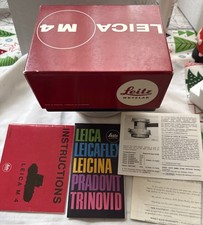 Vintage Leica Leitz Wetzlar M4 Empty Camera Box Instruction Manual Paperwork