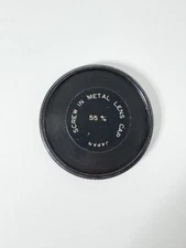 55mm Screw-in Metal Lens Front Cap or Filter stack Cap male threads - vintage