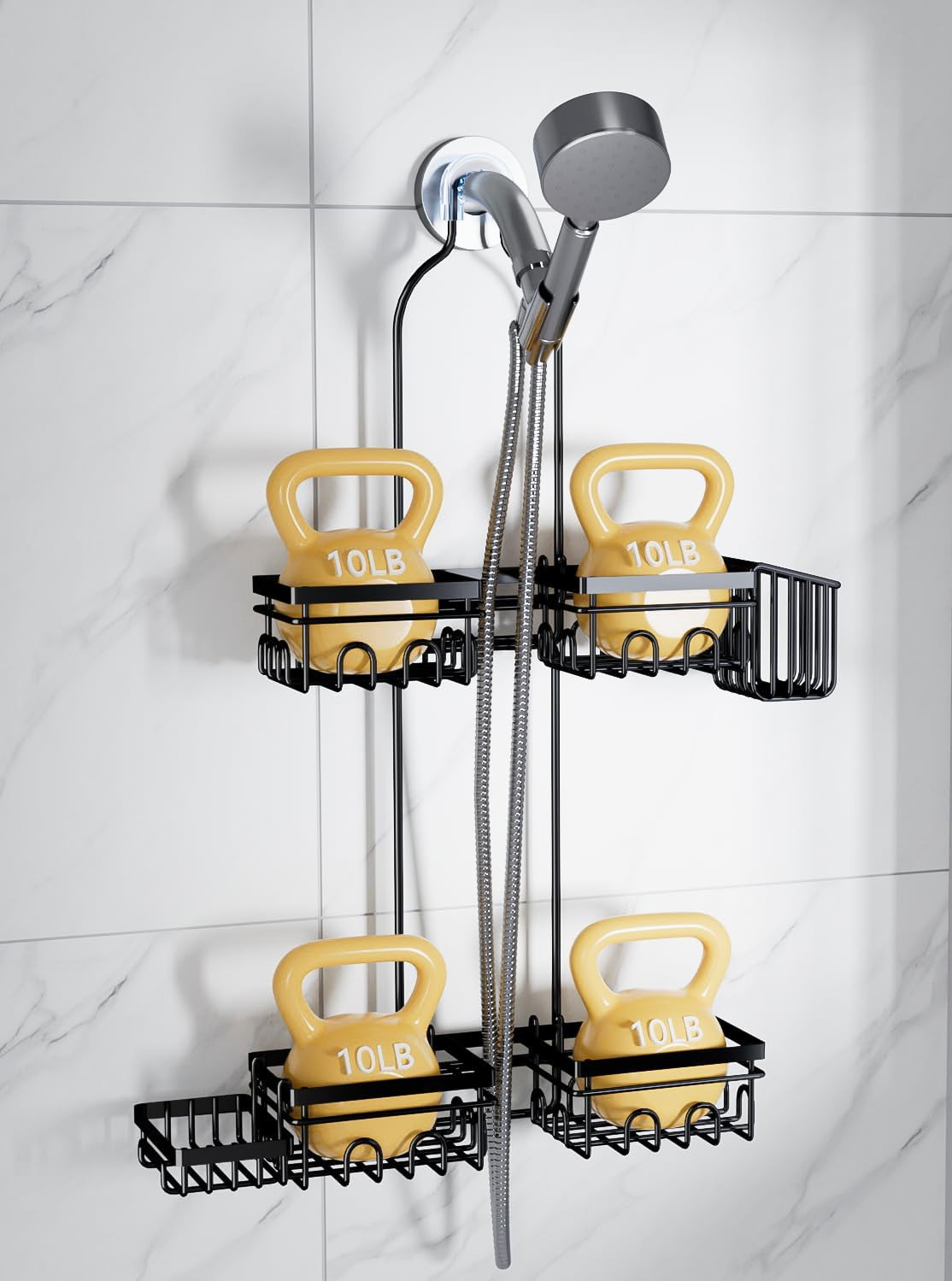 Shower Caddy Hanging for Handheld Showerheads, Rustproof Han
