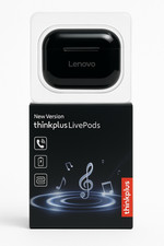 Lenovo Thinkplus LivePods Wireless Bluetooth Earbuds w/ Charging Case   BLACK