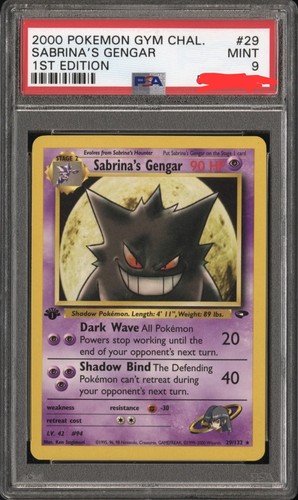 Sabrina's Gengar (1st Edition) graded PSA 9 for sale on eBay