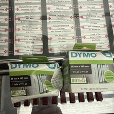 2 Packs DYMO Authentic LabelWriter Multi-Purpose LAF Small Labels 38mm x 190mm