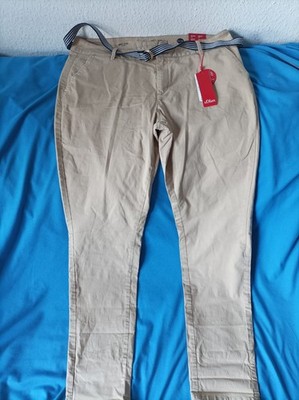 S.Oliver Chino Hose  W36 L32 mit Gürtel NP 49,90   (Maße beachten)