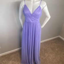 Lulus Angelic Entrance lilac lavender purple maxi formal prom dress Size medium