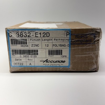 Case Of 10 Pairs ACCURIDE C 3832-E12D Drawer Slide