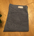 AG ADRIANO GOLDSCHMIED THE STEVIE ANKLE GREY/WHITE POLKADOT JEANS 31 X 27 EUC — photo 1