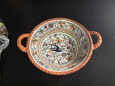 Pasta Serving Bowl Dario Farrucci "Villa Paradiso" Design 13" D Hand Painted