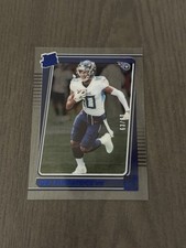 2021 Panini Clearly Donruss Rated Rookie Blue Foil /99 #83 DEZ FITZPATRICK RC