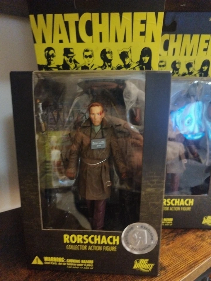 Dc Direct Watchmen Wave 1 All Rorschach Complete Opened - Immagine 4 di 4