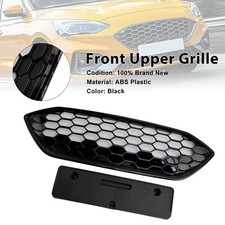 Gloss Black Front Bumper Grille Grill Fit Ford Focus ST + ST Line MK4 2018~2021