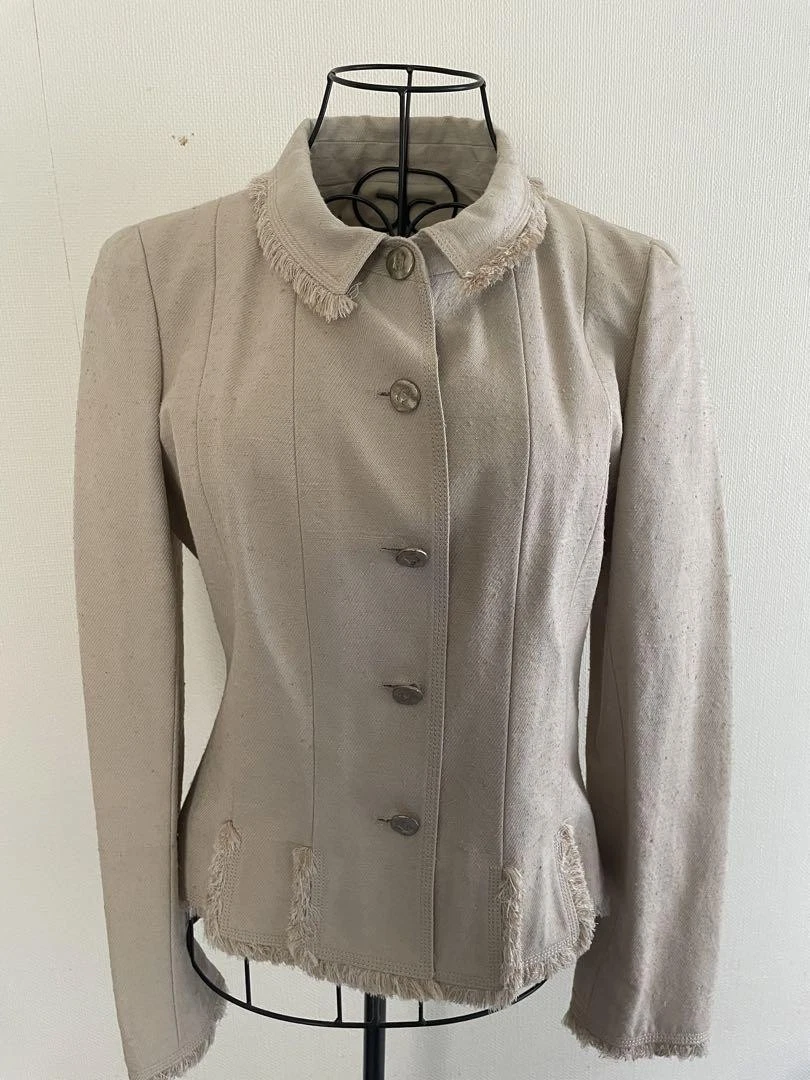 Giacca CHANEL singolo bottone 38 Beige