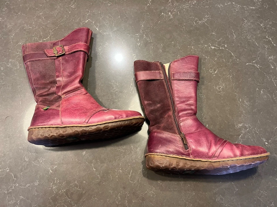 el naturalista 39 Purple Leather Boots - image 2 of 4