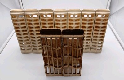 Set of 7 Dearborn Radiant Ceramic Heater Grate Insert Bricks 8'' + 2 Unbranded 