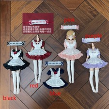 1/6 Scale Maid Uniform Puffy Dress + Hairband + Socks