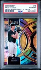 2024 Panini Select Premier Paul Skenes Rookie Tie-Dye /25 PSA 10 Gem Mint *pop 3