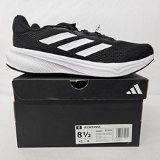 Adidas Response Running Shoes IH6007 Core Black White Men's Size 8.5
