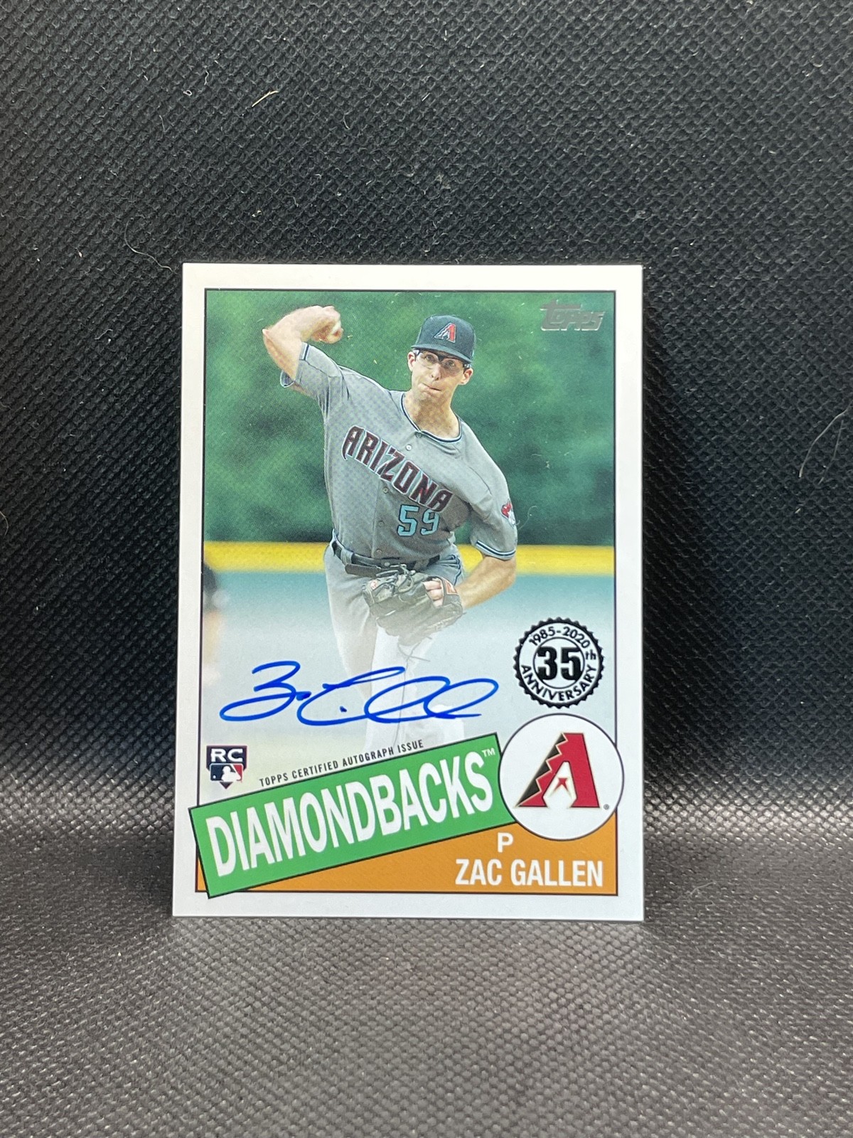 2020 Topps Update Series 1985 Autographs Zac Gallen #85A-ZG Rookie RC Auto