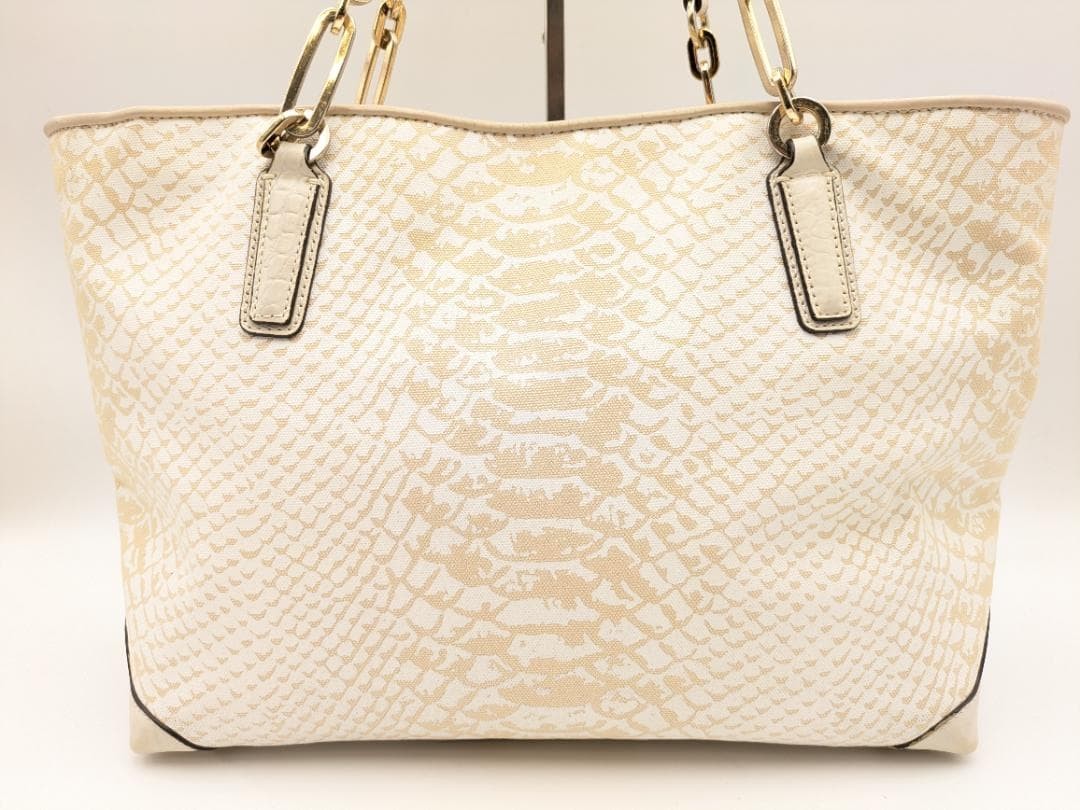 COACH tote bag canvas python pattern 4975 23a - image 2