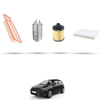 Hoffcar Set Service - 4 Filter FüR Fiat Punto Evo 1.3 D Multijet 55Kw Von 2009