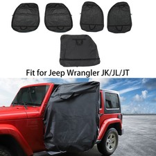 Car Freedom Hard Top Panels Door Storage Bag For 2007-23 Jeep Wrangler Jk Jl Jt