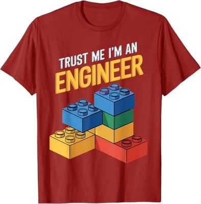I'm an Engineer Kids Brick Builder Bricks Building Blocks T-Shirt