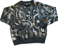 Vintage Bachrach 3D Knit Coogi Style/Cosby Wool Sweater Made In Canada XL