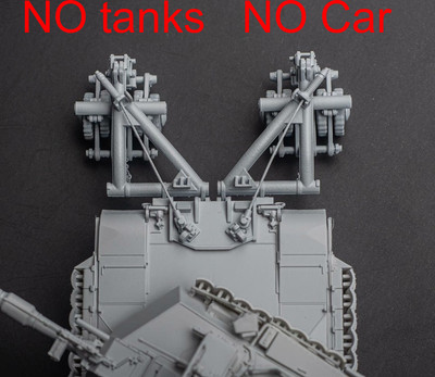 3D Printed Model M1 Abrams Main Battle Tank Mine Roller Obstacle Remover