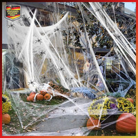 Halloween Spinnennetz 60G Dehnbar Mit 30 KüNstlichen Spinnen Party-Dekoration