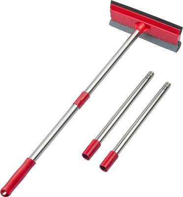DSV Standard Window Squeegee, 2-In-1 Window Cleaner with 55'' Extension Poles