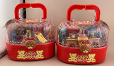 Vintage Teddy's World Wonderland Playground / School Bears Tiny Playset NEW x2