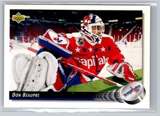 1992-93 Upper Deck #310 Don Beaupre Washington Capitals