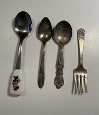 Vintage Baby Spoons Fork Rogers Oneida Imperial Walt Disney A1293