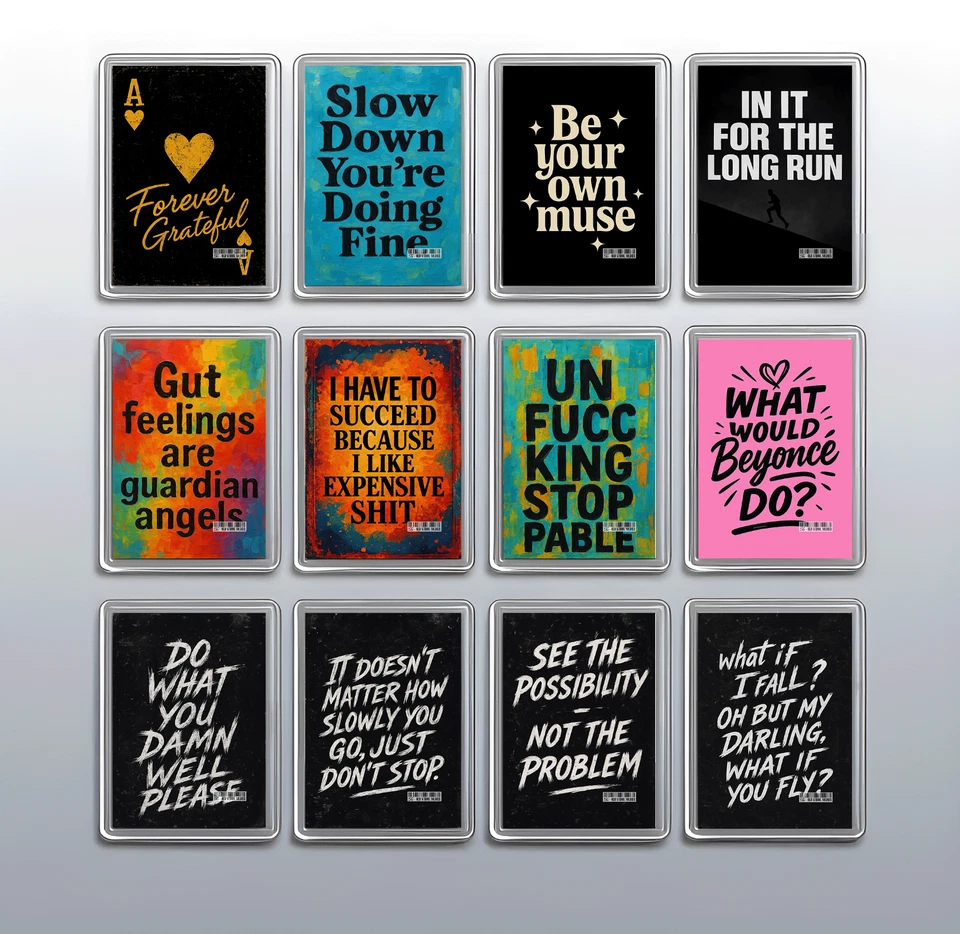 2517-OSS MANCHESTER STUDIO Motivational Quote Fridge Magnet – Positive Message Refrigerator Decor