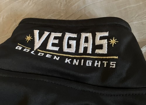 LAS VEGAS GOLDEN KNIGHTS Hockey 1/4 Zip NHL Black XL Sweatshirt FREE SHIPPING - Picture 2 of 3