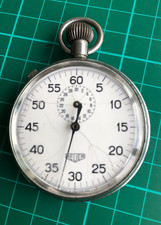 Vintage ED.HEUER Swiss Stopwatch Spares Repair But Working Original