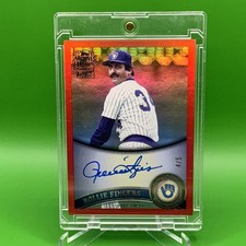 2025 Topps Archives ROLLIE FINGERS FAN FAVORITES On-Card AUTO Green Foil /99