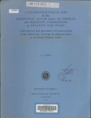 A Palaeogeological Map of the Palaeozoic Floor below the Permian and Mesozoic Fo