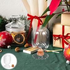 Petites Bouteilles En Verre Avec Couvercles De Stockage Bocaux Décoratifs Pots